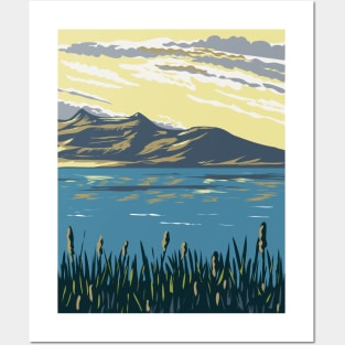 The Great Salt Lake Utah USA WPA Art Poster Posters and Art